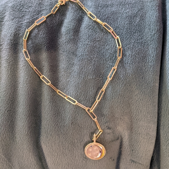 Melinda Maria Star Lariat Necklace Gold 
